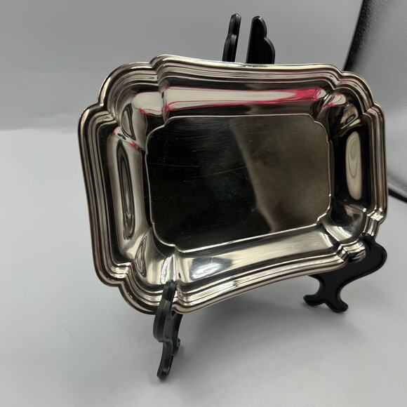 International Silver Co. Chadwick #1513 Serving Dish Platter Rectangular MCM VTG - Picture 8 of 8
